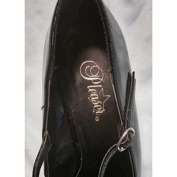Pleaser Delight Black Patent MaryJane Platform Heels 13 Mens Drag Queen Cross - Picture 3 of 6